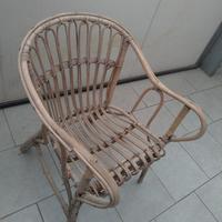 Sedia in vimini 