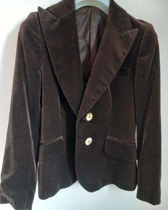 Giacca in velluto marrone