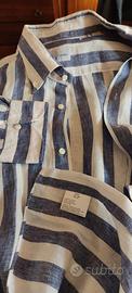 camicia uomo Carrel puro lino tg 45 puro lino