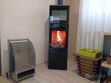 Stufa a legna con forno