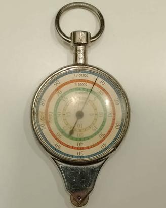 Curvimetro vintage misura distanza scala cartine