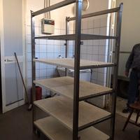 Scaffali in acciaio inox