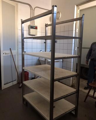 Scaffali in acciaio inox