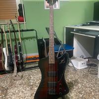 Basso elettrico epiphone tunderbird marrone scuro.