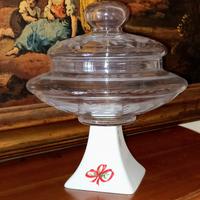   Cristallo e base in porcellana Tedesca 