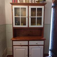 Vetrina in legno pino massello 