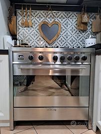 cucina a libera installazione SMEG inox