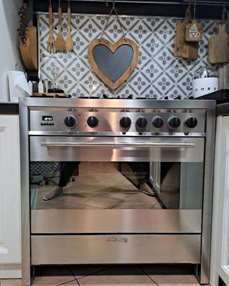 cucina a libera installazione SMEG inox