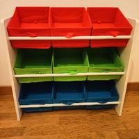 Scaffale portaoggetti bambin