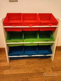 Scaffale portaoggetti bambin