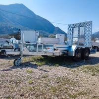 Carrello Rimorchio Auto Trasporto Macchinari Rampa