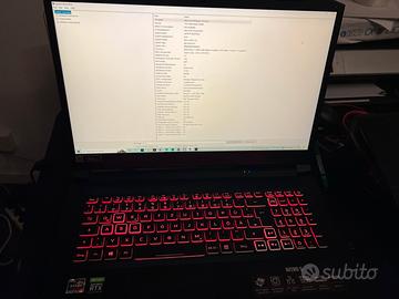 ACER NITRO 5 17''3 rtx 3060