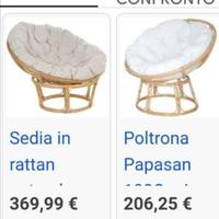 poltrona tonda da giardino 