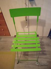 sedia in ferro da giardino 