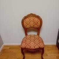 sedie in legno inbottite