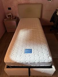 Letto con contenitore senza materasso