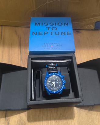 orologio omega moonswach mision to neptune blu 