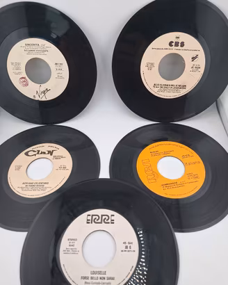 lotto 5 dischi vinile 45 promo juke box