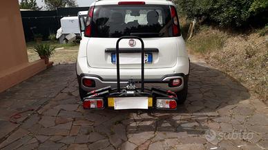 Porta bici per gancio di traino omologato