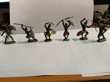 Lotto 6 Soldatini Zulù Fontanini Made in Italy