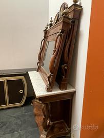 Lotto divano con Consolle e 2 specchiere  impero