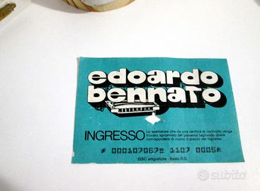 Biglietto concerto "EDOARDO BENNATO - 1980"