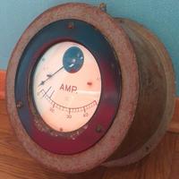 Amperometro industriale vintage 