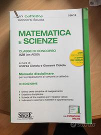 Libro concorso Matematica e Scienze A028