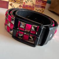 Cintura rosa/argento