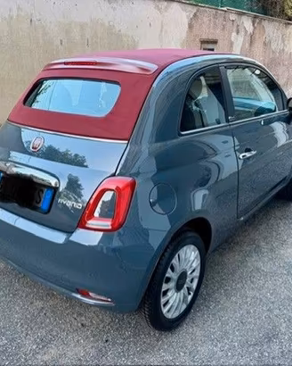 Fiat 500 C maniacalmente tenuta Grigia e bordeaux