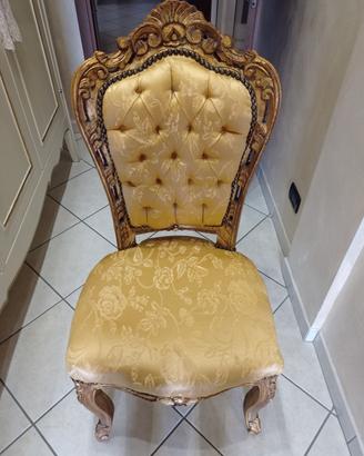 poltrona sedia mod. barocco