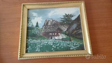 Quadro paesaggio montano