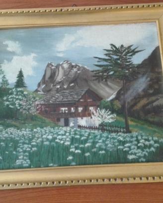 Quadro paesaggio montano