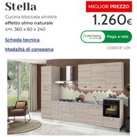 Cucina + tavolo + divano
