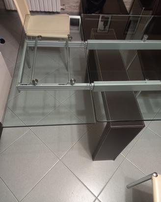 TAVOLO VETRO TONIN