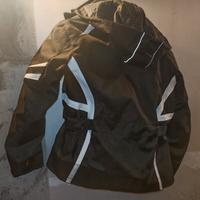 giacca moto donna con paragomiti 