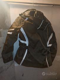 giacca moto donna con paragomiti 