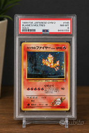 Pokemon Blaine's Moltres Holo Gym 2 PSA 8 Jap