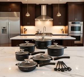 Set di pentole in pietra lavica 23PCS 