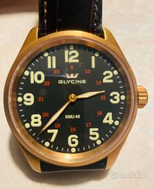 Glycine KMU. 48 rose gold/ bronze