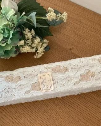 Pizzo/tessuto francese Dentelle bianco/beige