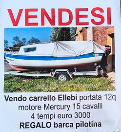 carrello barca + motore