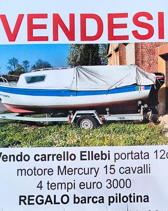 carrello barca + motore