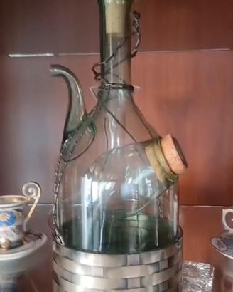 Caraffa vino refrigerante base argento