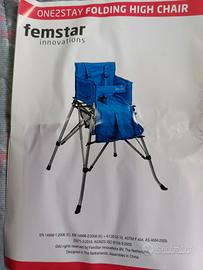 seggiolone pieghevole one2stay casa e campeggio