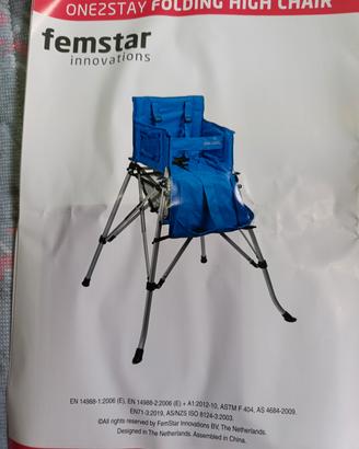 seggiolone pieghevole one2stay casa e campeggio