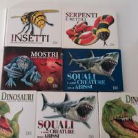 Dix squali mostri dinosauri serpenti insetti retti