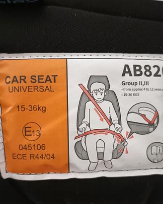 Seggiolino Car Seat universale gruppo II, III