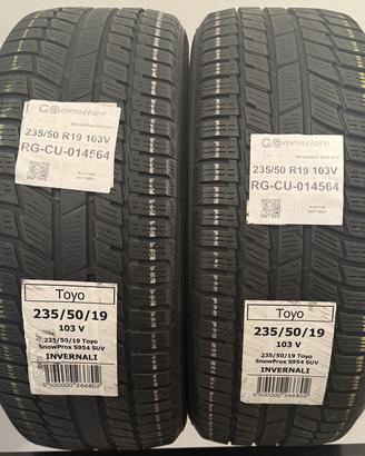 2 Pneumatici 235/50 R19 Toyo Snowprox S954 Suv