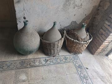 Giare in vetro antiche / Damigiane d'epoca

